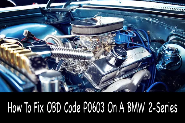 How To Fix OBD Code P0603 On A BMW 2-Series