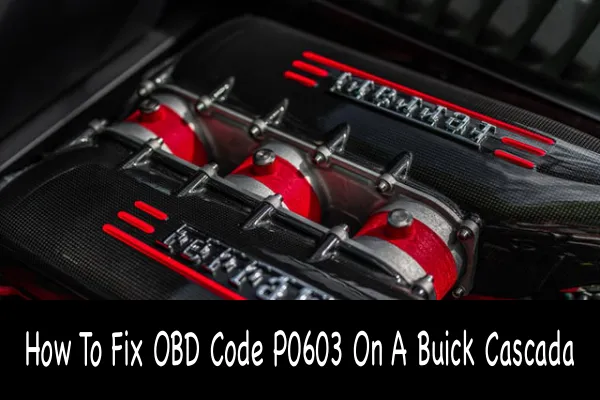 How To Fix OBD Code P0603 On A Buick Cascada
